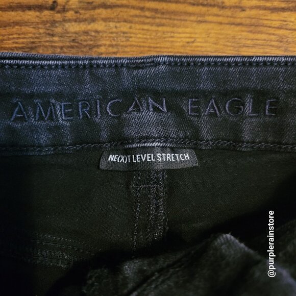 American Eagle Jeans 4 S Jegging Curvy Highest Rise Next Level Stretch Black - Picture 4 of 12